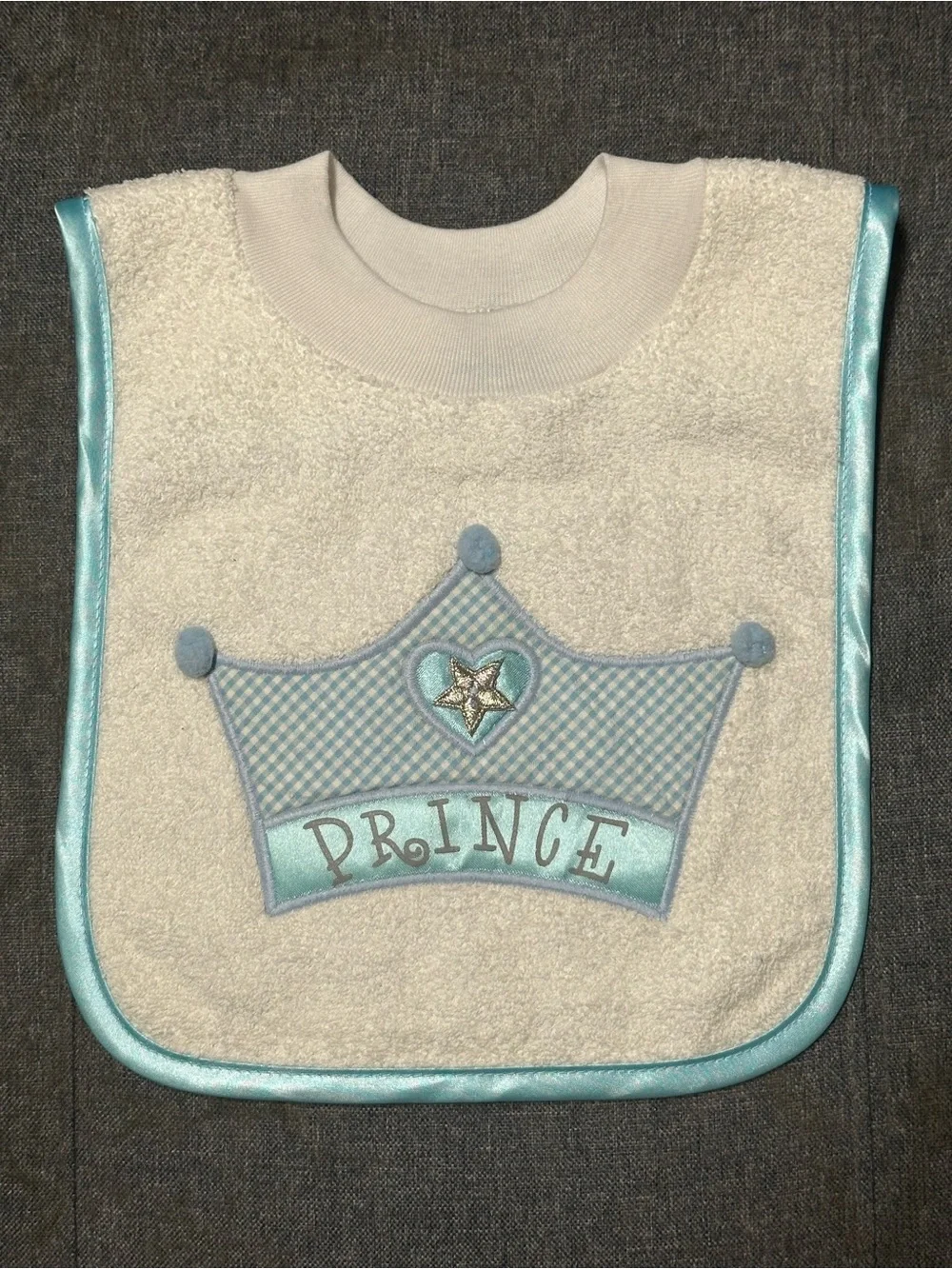 Mullins Square Kids Baby Prince Bib
